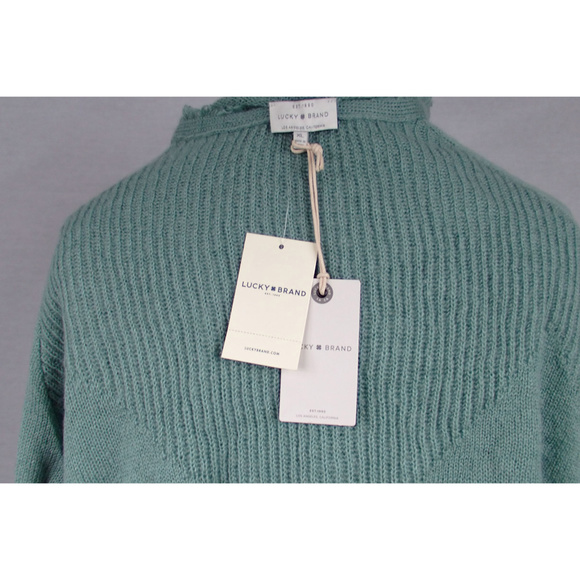 NWT Lucky Brand Wool Blend Seafoam Sweater - Picture 4 of 6